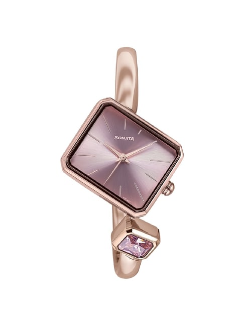 sonata 87060wm01w aria - timeless treasures analog watch for women