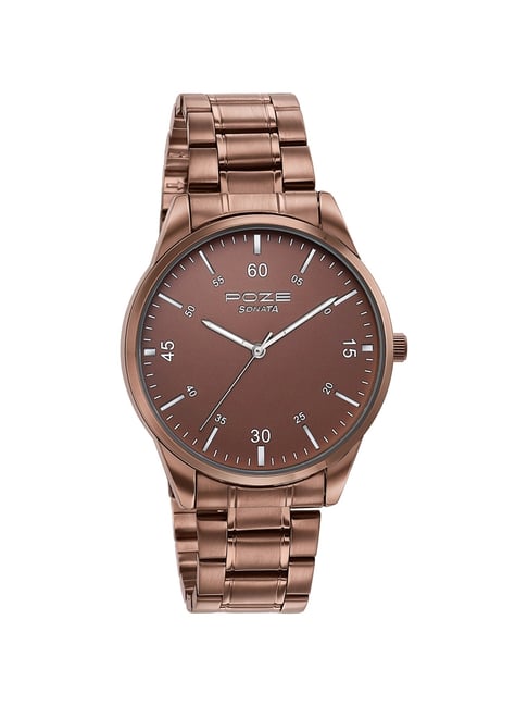 Buy Sonata SP70049QM01 Poze Quartz Analog Watch for Men at Best