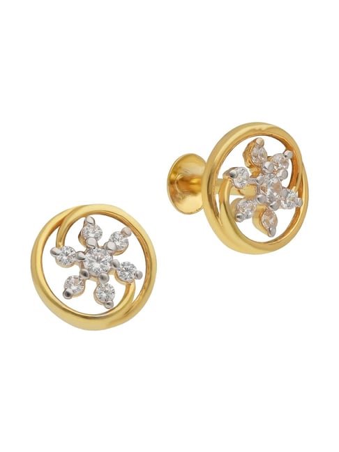 Malabar Gold and Diamonds 22k (916) Yellow Gold Earrings for Women
