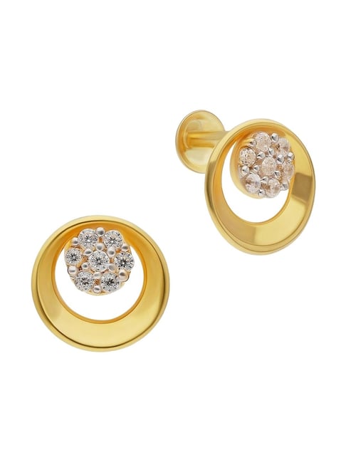 Malabar Gold and Diamonds 22k (916) Yellow Gold Earrings for Women