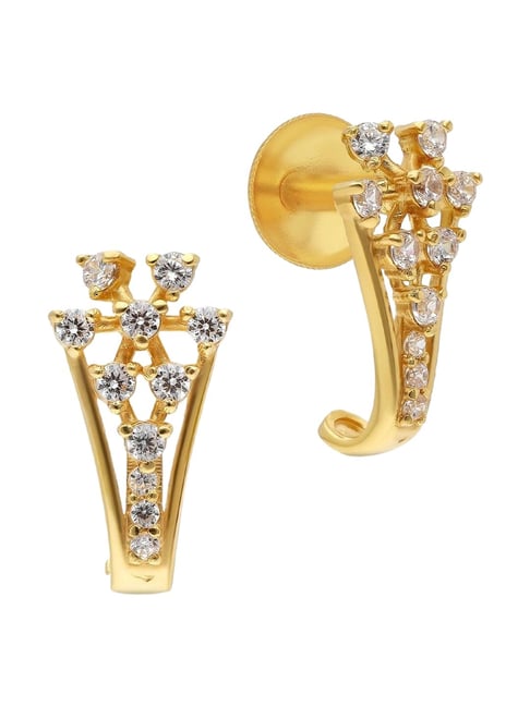 Malabar Gold and Diamonds 22k (916) Yellow Gold Earrings for Women-picture-41