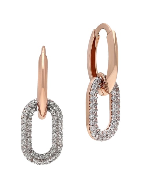 Malabar Gold and Diamonds 18k (750) Rose Gold Earrings for Women