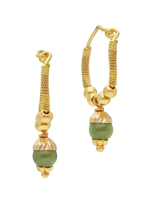 Malabar Gold and Diamonds 22k (916) Yellow Gold Earrings for Women-picture-10