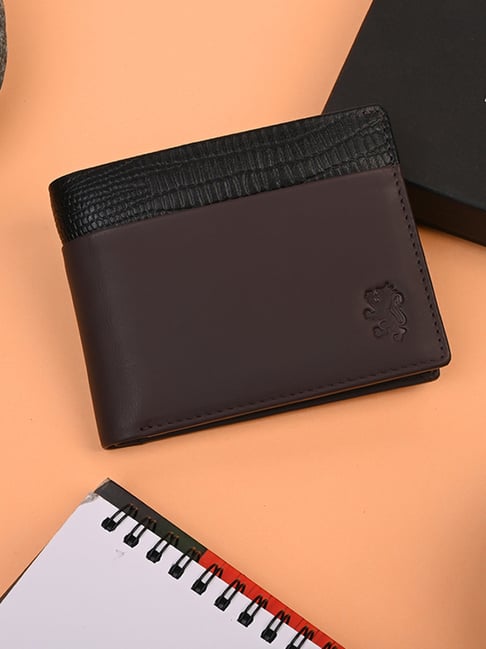 Red Tape Brown & Black Animal Effect Leather Bi-Fold Wallet-picture-23