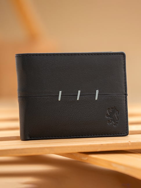 Red Tape Black Leather Bi-Fold Wallet-picture-33