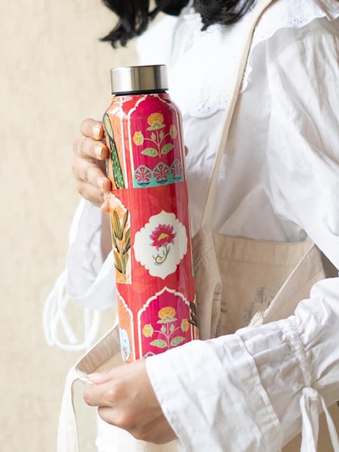 RITUALISTIC Multicolor Stainless Steel Water Bottle (1000 ml)