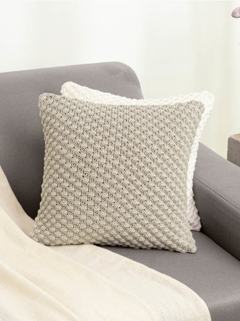 Haus & Kinder Bubble Pale Whisper Beige Cotton Cushion Covers-picture-47