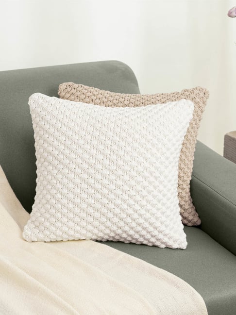 Haus & Kinder Bubble Ivory Cotton Cushion Covers-picture-18