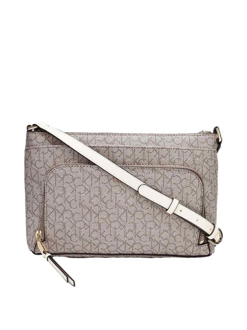 CALVIN KLEIN Beige Logo Cross Body Bag-picture-12