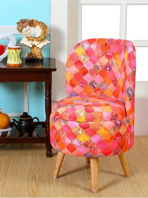 Shadowkart Small Diamond Wood Printed Chair