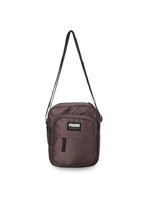 Puma Warm Chestnut Checked Cross Body Bag