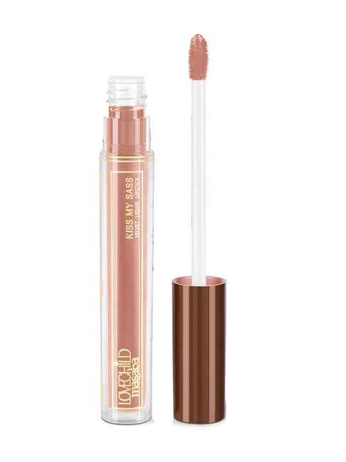 LoveChild Masaba Kiss My Sass Velvet Liquid Lipstick Lemme See (Caramel Brown) - 3.5 gm-picture-10