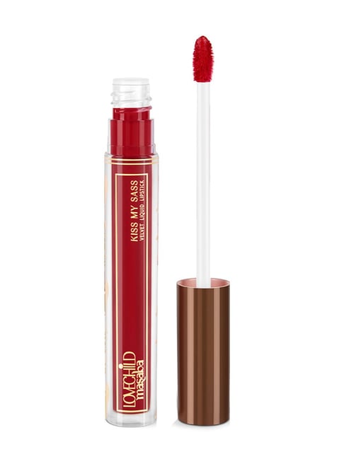 LoveChild Masaba Kiss My Sass Velvet Liquid Lipstick Hot Stuff (Red) - 3.5 gm-picture-15