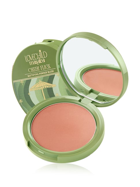 LoveChild Masaba Cheek Flick Mattifying Powder Blush Caramel Popcorn - 9 gm-picture-30
