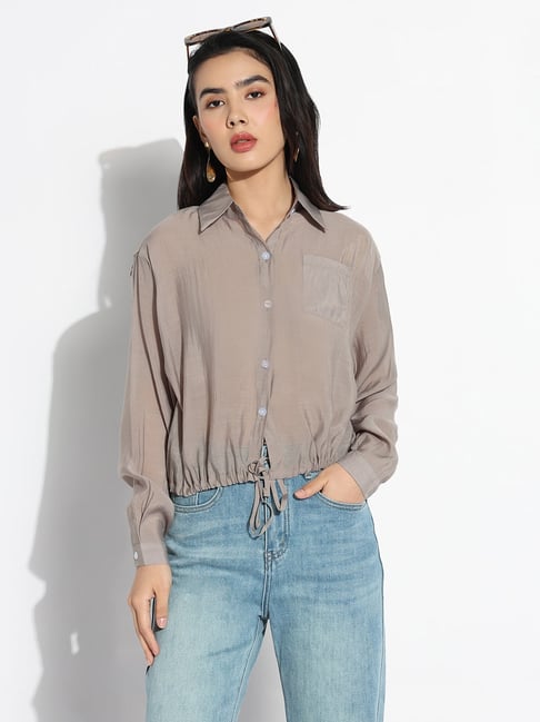 showoffff Showoff Grey Relaxed Fit Shirt-picture-25