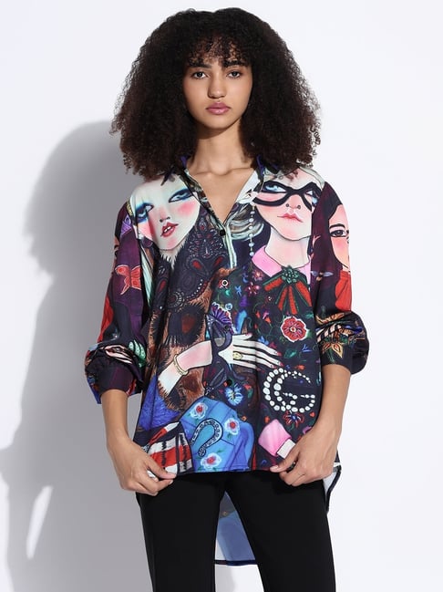 showoffff Showoff Multicolor Cotton Relaxed Fit Printed Shirt-picture-15