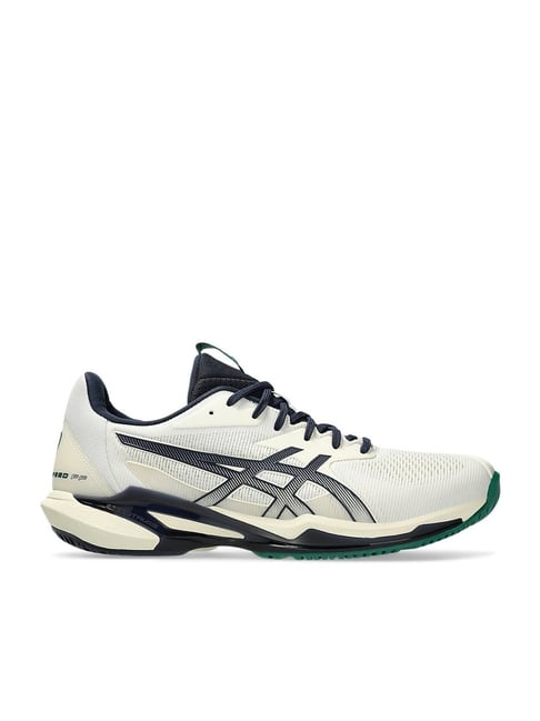 Asics Men's SOLUTION SPEED FF 3 Cream & Midnight Tennis Shoes-picture-30