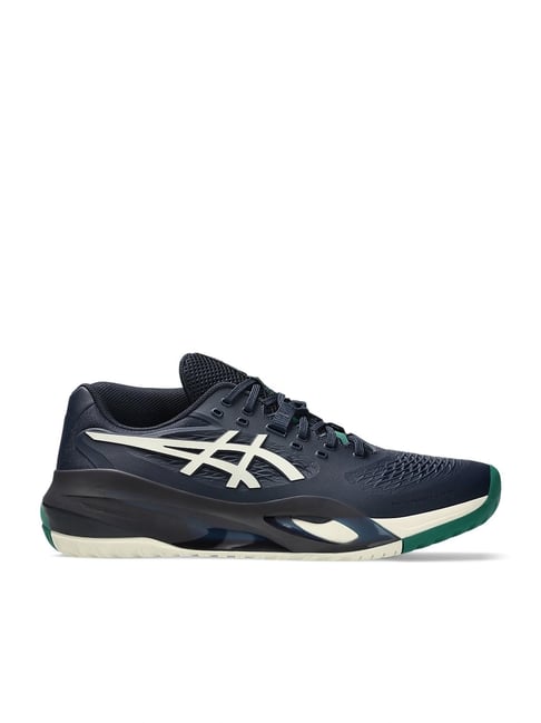 Asics Men's GEL-RESOLUTION X Midnight & Cream Tennis Shoes-picture-48