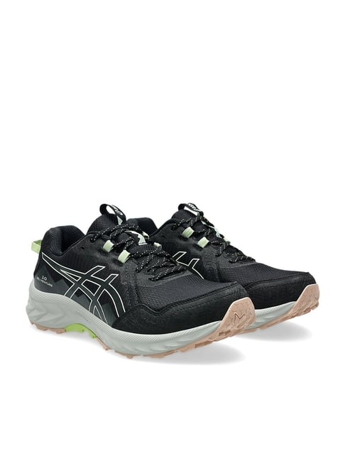 Asics Women's GEL-VENTURE 10 Black Whisper Green Running Shoes