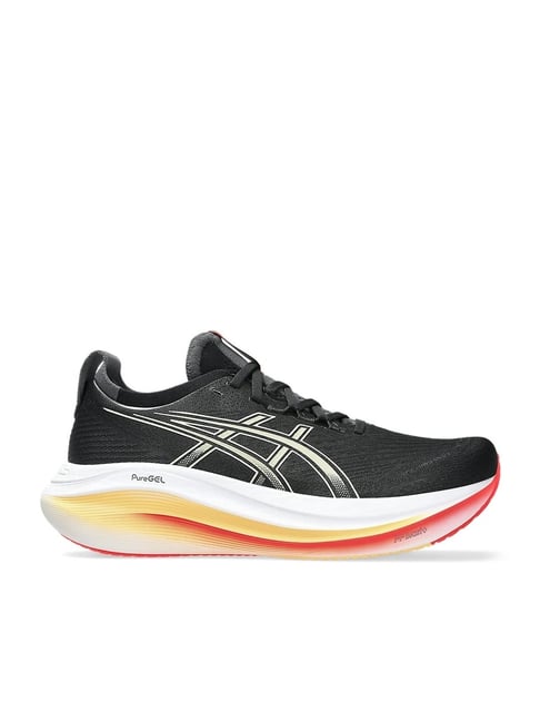 Asics Best Long Run Shoe Asics Men's GEL-NIMBUS 27 Black Khaki