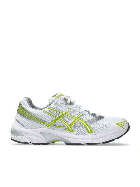 Asics Men's GEL-1130 White Green Apple Sneakers