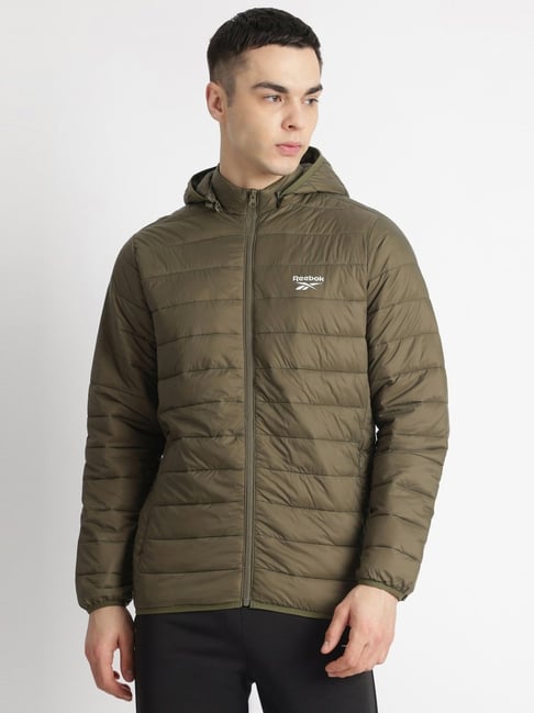Reebok Green Regular Fit Interchangeable Jacket-image-32