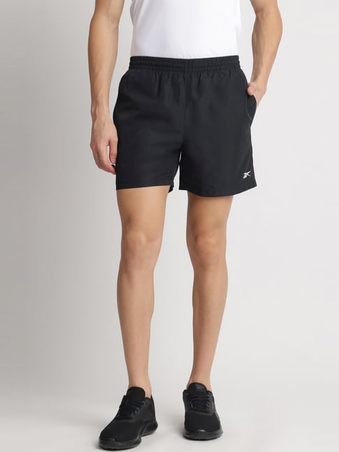 Reebok Black Regular Fit Sports Shorts