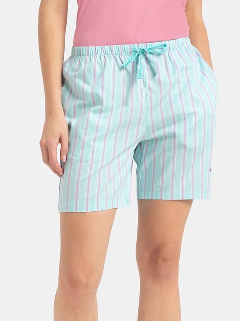 Jockey Aqua Sky Striped Shorts