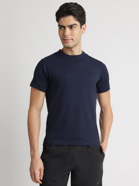 Reebok Navy Regular Fit Sports T-Shirt-picture-26