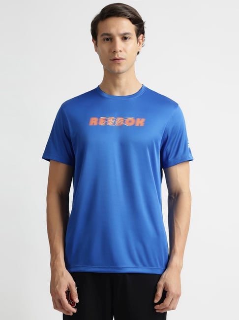 Brand Reebok Mens Reebok Reebok T Shirt Blue Buy Blue Tshirts For