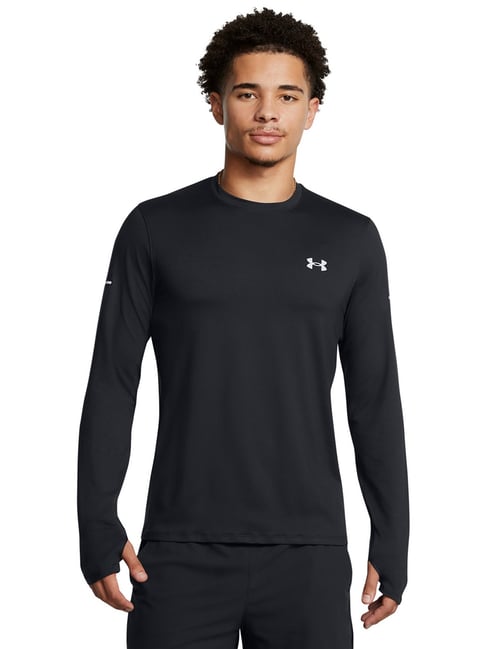 UNDER ARMOUR Black Slim Fit Solid T-Shirt-picture-42