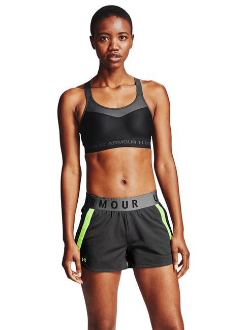 UNDER ARMOUR Black Solid Bra