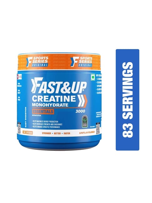 Fast&Up Creatine Monohydrate Supports Muscle Endurance - 83 Servings