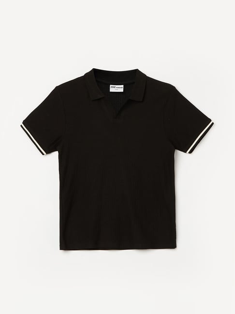 Fame Forever By Lifestyle Boys Black Cotton T-shirt-picture-32