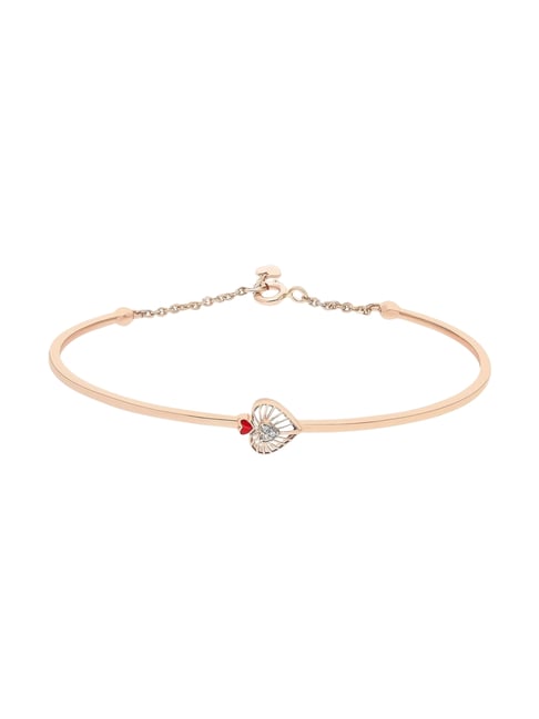 Malabar Gold and Diamonds 18k (750) Rose Gold Bangle for Women