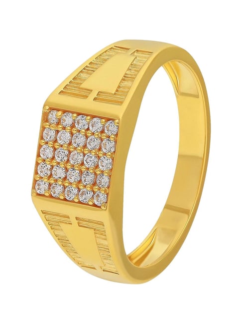 Malabar Gold and Diamonds 22k (916) Yellow Gold Ring for Men