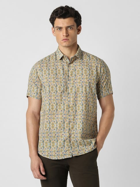 Van Heusen Multicolor Cotton Slim Fit Printed Shirt-picture-38