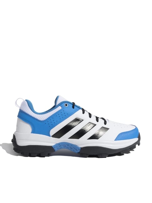 adidas Unisex CRINU 24 White, Blue & Black Cricket Shoes-image-36