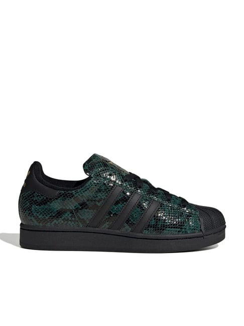 Adidas Originals Women's SUPERSTAR II W Green Black Sneakers