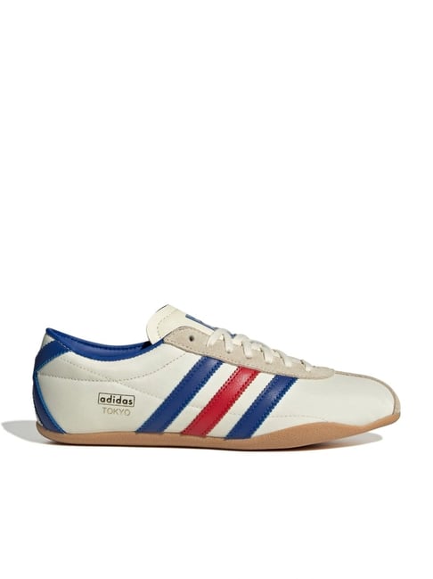 Adidas Originals Women's TOKYO W White, Blue Red Sneakers