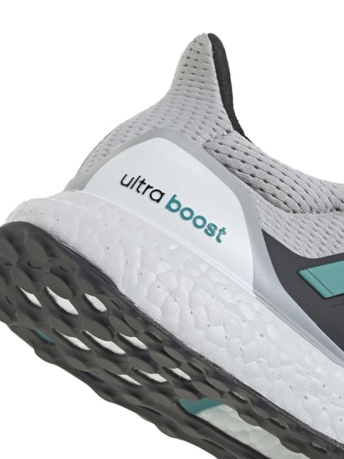 adidas gazelle silver green womens Adidas Ultraboost 5 Running Shoes For Men, Crystal White & Zero Metali main image 0