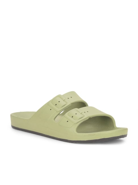 Bata Women's Green Slides