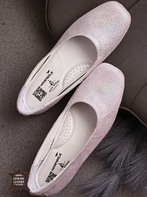 Hoversoul Women's Ballad Amethyst Dust Leather Ballerina Shoes-picture-37