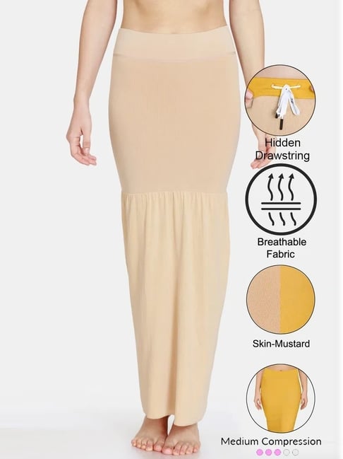 Zivame Brown Regular Fit Reversible Saree Shapewear