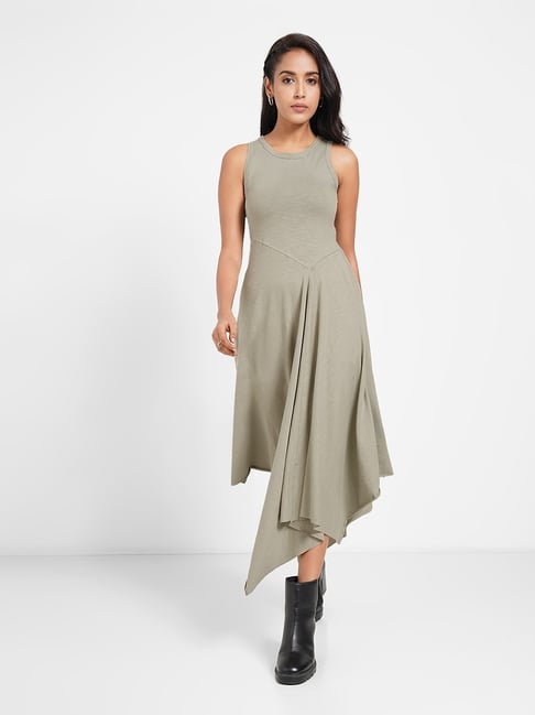 Honey By Pantaloons Seagrass Cotton Slim Fit Dress-picture-38