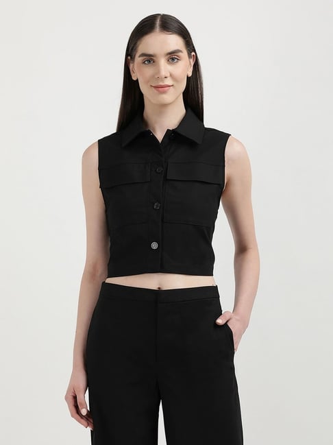 CALVIN KLEIN JEANS Black Regular Fit Polyester Shirt-picture-10