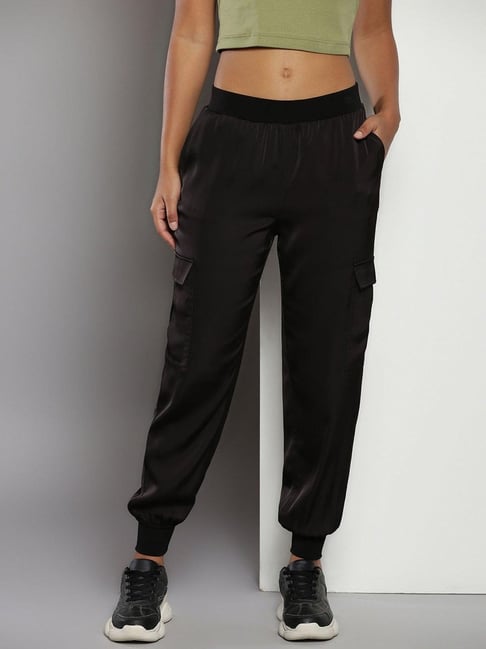 CALVIN KLEIN JEANS Black Regular Fit Checks Mid Rise Trouser-picture-36