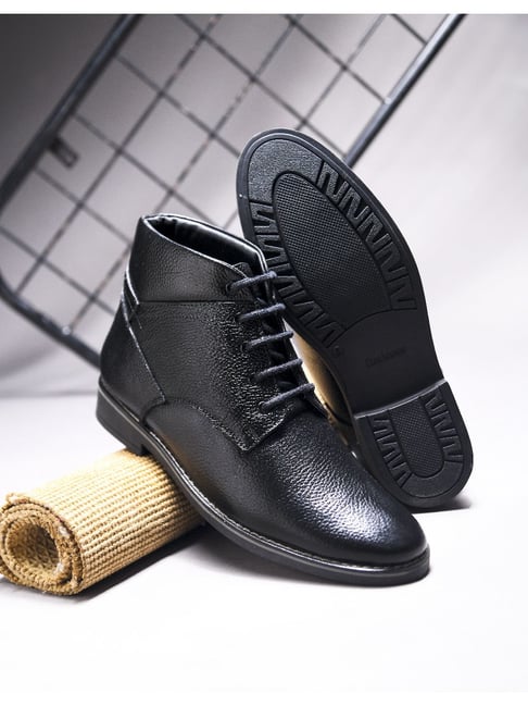 Clog London Men's Black Derby Boots-picture-39