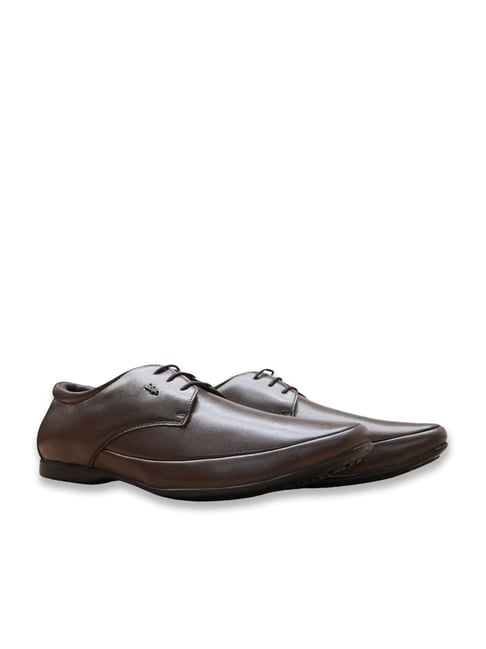 Buy Lee Cooper Men's LC9255B1R Brown Derby Shoes at Best Price