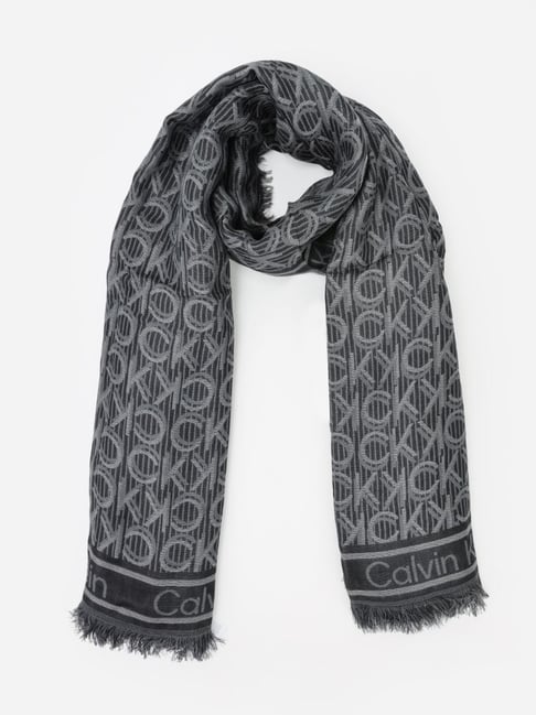 calvin klein black shawl